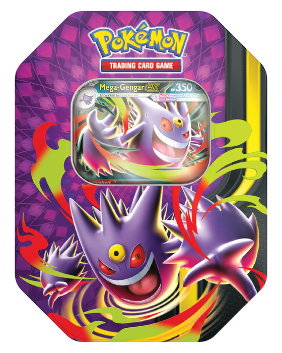 Pokémon Mega Gengar ex Tin Deutsch – Sammlerbox mit Boosterpacks & Promokarte
