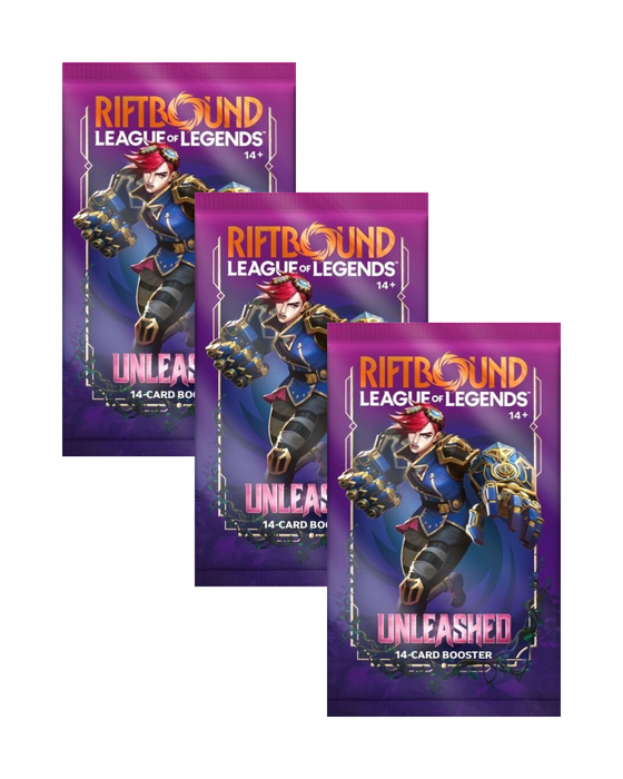 Riftbound: Unleashed Booster Bundle Englisch – 3 Booster Packs