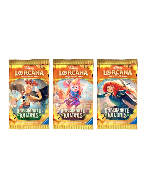 Disney Lorcana TCG Wilds Unknown Booster Display Deutsch – Trading Card Game Box mit 24 Booster Packs