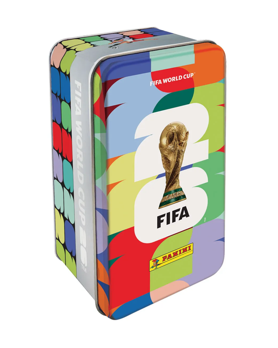 FIFA World Cup 2026 Sticker Classic Tin – Sammelbox mit 16 Sticker-Tüten
