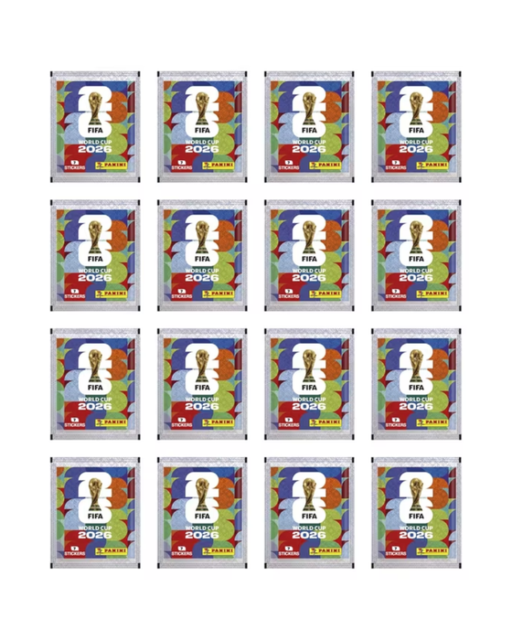 FIFA World Cup 2026 Sticker Classic Tin – Sammelbox mit 16 Sticker-Tüten