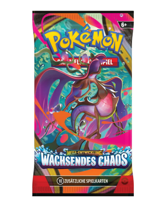 Pokémon Mega-Entwicklung – Wachsendes Chaos Booster Deutsch | 1 Boosterpack