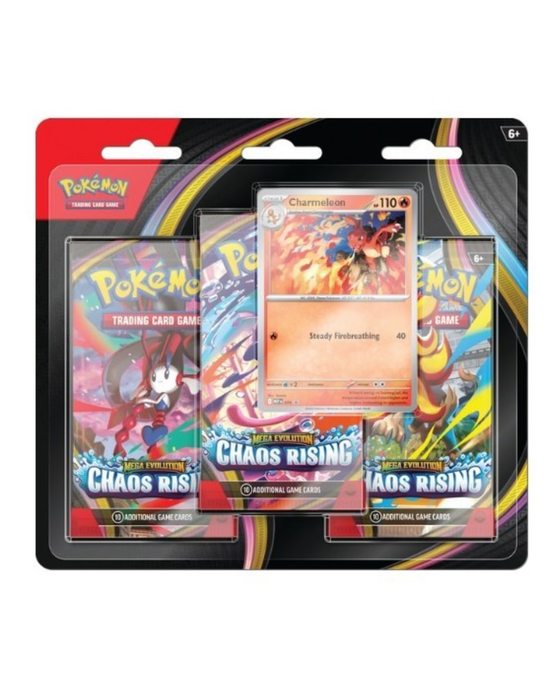 Pokémon ME04 Wachsendes Chaos 3-Pack-Blister Deutsch – Pokémon TCG Booster Set
