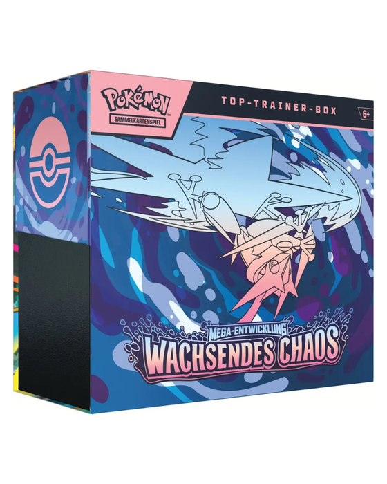Pokémon ME04 Wachsendes Chaos Top-Trainer-Box Deutsch – Pokémon TCG Elite Trainer Box