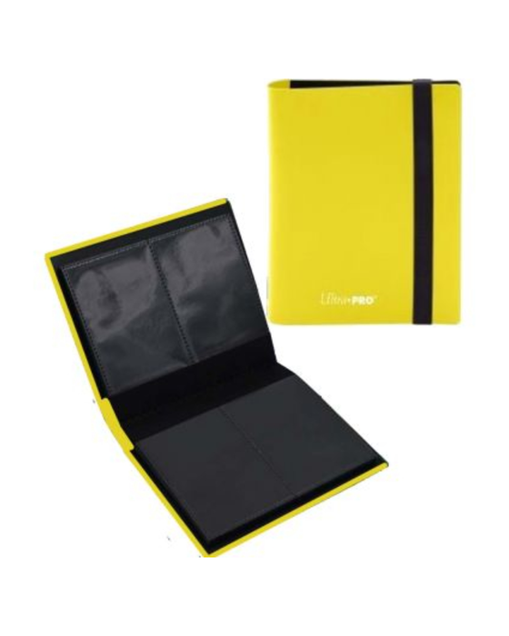 Ultra Pro Eclipse 4-Pocket Ordner Lemon Yellow – PRO-Binder für Sammelkarten