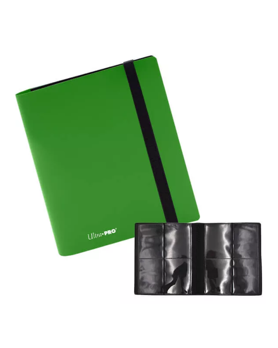 Ultra Pro Eclipse 4-Pocket Ordner Lime Green – PRO-Binder für Sammelkarten