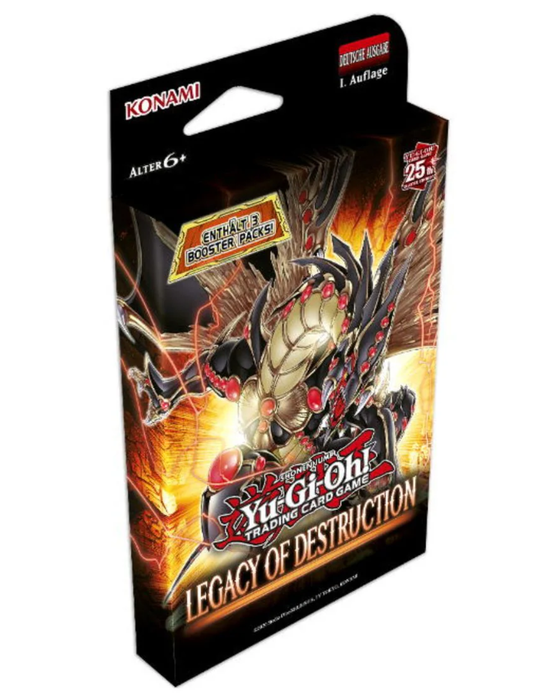 Yu-Gi-Oh! Legacy of Destruction Special 3-Pack Tuckbox Deutsch – Booster Set