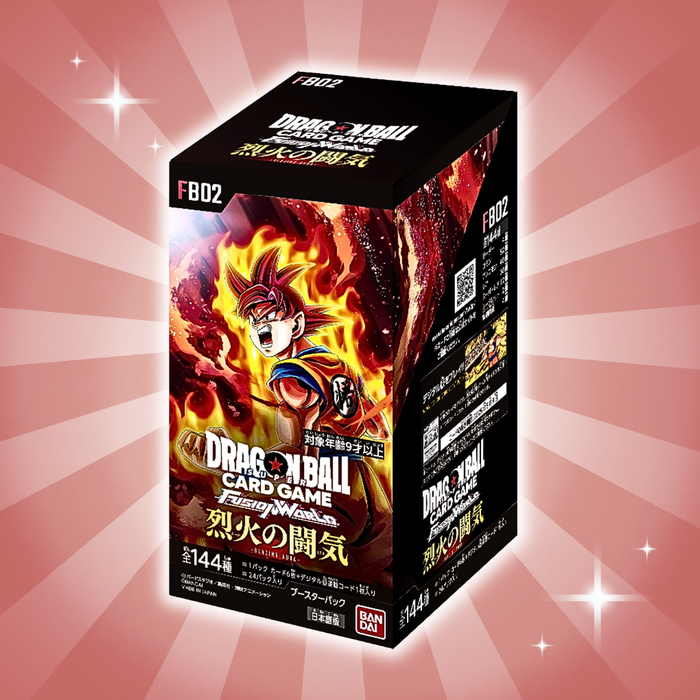 Dragon Ball Super Card Game – Fusion World FB02 Blazing Aura Display | Japanese Version | 24 Boosters