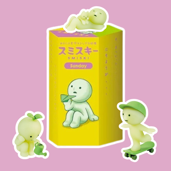 Original Smiski Sunday-Serie – Leuchtende Sammelfigur Blindbox