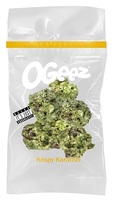 7 x Ogeez Krunch Knusper-Schokoladenstücke in Weed-Optik  Relax it´s just chocolate