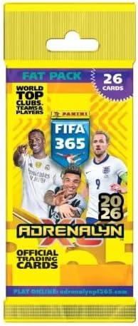 PANINI FIFA 365 2025/2026 Adrenalyn XL – Fat Pack mit 26 Karten | Fußball Trading Cards Road to FIFA World Cup 2026™