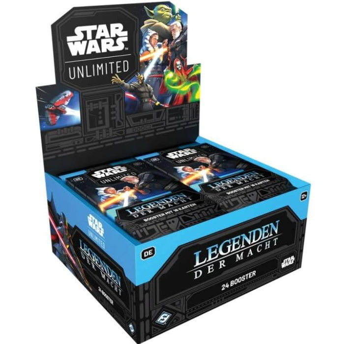 Star Wars – Unlimited: Legenden der Macht (Booster Display | DE) + Heartforcards® Versandschutz