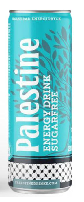 Palestine Energy Drink Sugarfree – 24 x 250ml | Zuckerfreie Energydrink-Dose | Erfrischende Energie ohne Zucker | Ideal für Sport, Arbeit & Alltag
