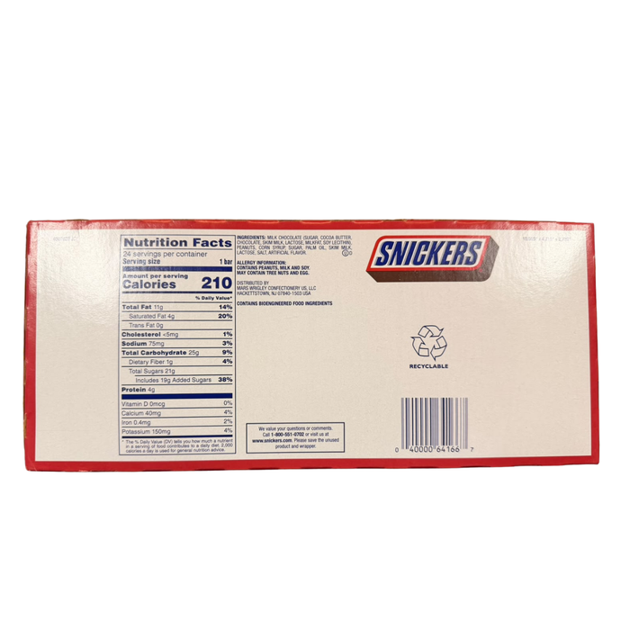 SNICKERS Xtreme 24 x 44 g – Amerikanischer Schokoriegel mit extra vielen Erdnüssen, Karamell und Milchschokolade – 24er-Pack – 1,056 kg