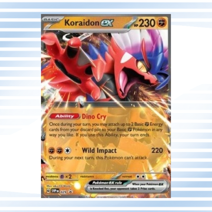 Pokémon Koraidon ex – SVP 029 Promo | Original Promokarte | Deutsch | Neu & Unbespielt