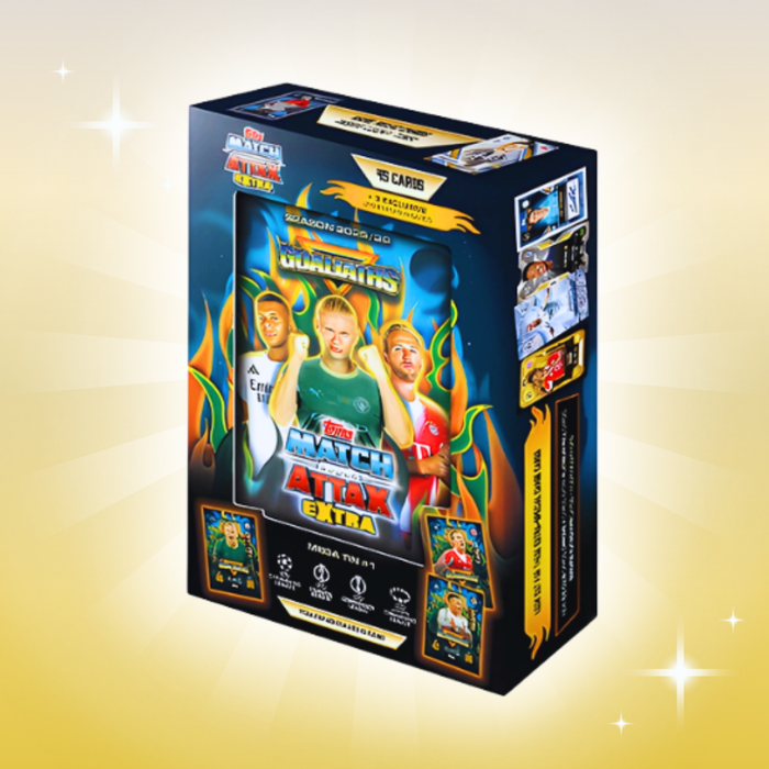 1x UEFA Champions League "MA" Extra Mega Tin 2025/2026 | 48 Karten inkl. Limited Edition | PSYKICKS Sammeldose | Topps