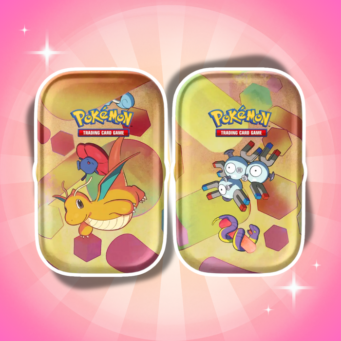 Pokémon Karmesin & Purpur 151 Mini Tin Display Englisch – 10 Mini Tins mit je 2 Boosterpacks