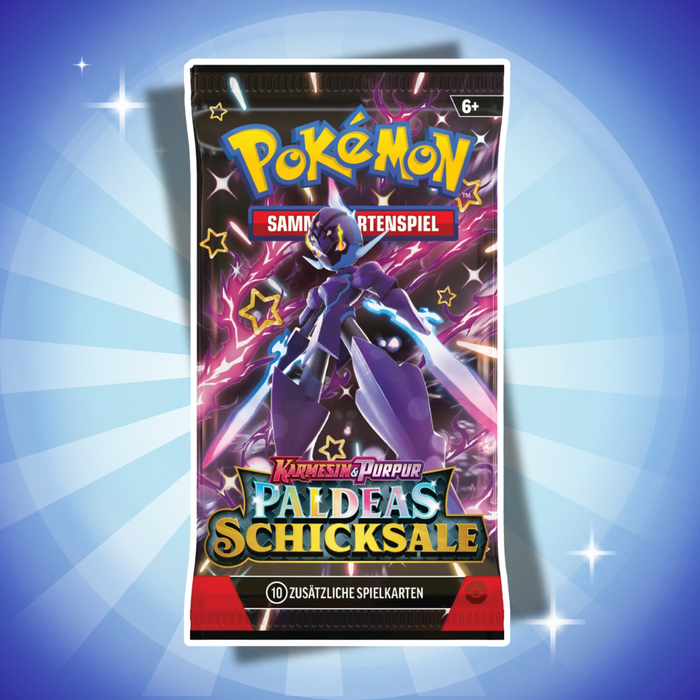 Pokémon Paldeas Schicksale Booster Bundle Display Deutsch – 10 Bundles, 60 Booster