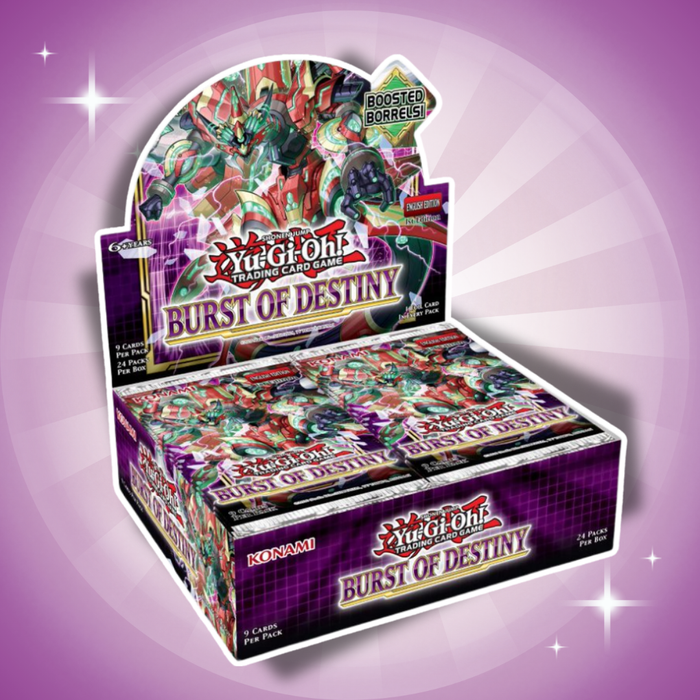 Yu-Gi-Oh! Burst of Destiny Display Englisch 1. Auflage – 24 Booster à 9 Karten