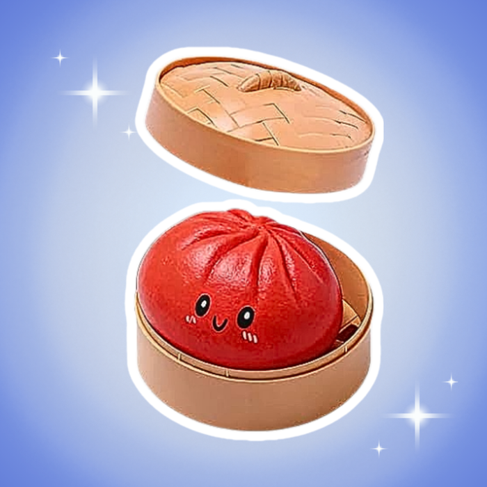 Squishy Squeeze Dumplings Buns mit Box – Anti-Stress Spielzeug 10 cm, Ultra-Weich, Mystery Überraschung für Kinder & Erwachsene