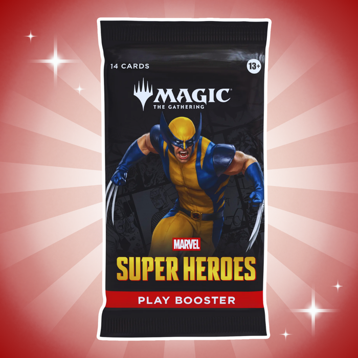 1x Magic: The Gathering Marvel Super Heroes Play-Booster Englisch – 1 Booster mit 14 Karten