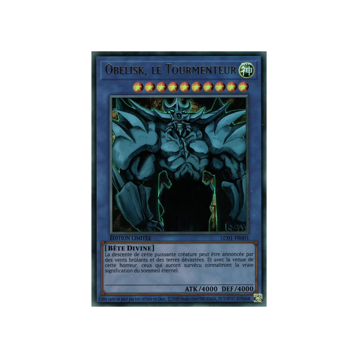 Yu-Gi-Oh! – Set Divinité Égyptienne (3 Cartes) – Râ / Obelisk / Slifer – Ultra Rare Holographique – Édition Limitée (FR)