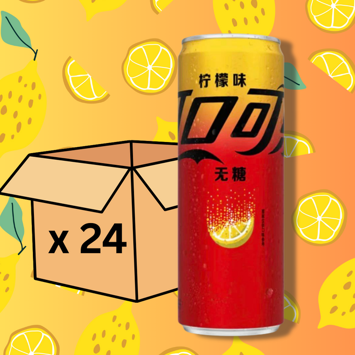 24 x 330ml Coca-Cola Zero Zucker Lemon – Koffeinhaltiges Erfrischungsgetränk mit Zitronengeschmack