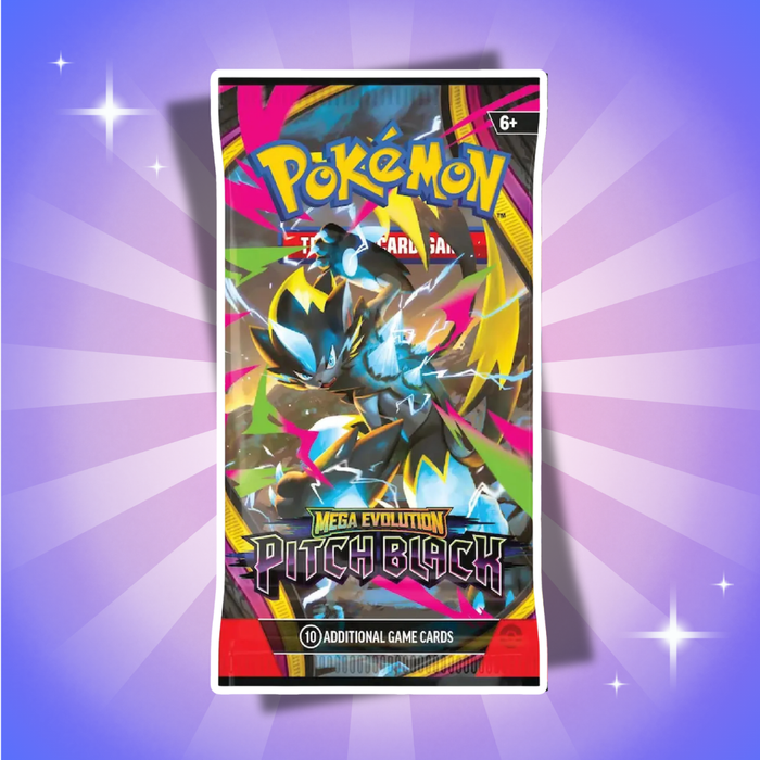 3x Pokémon Pitch Black Booster Englisch – 3 Booster Packs mit je 10 Karten