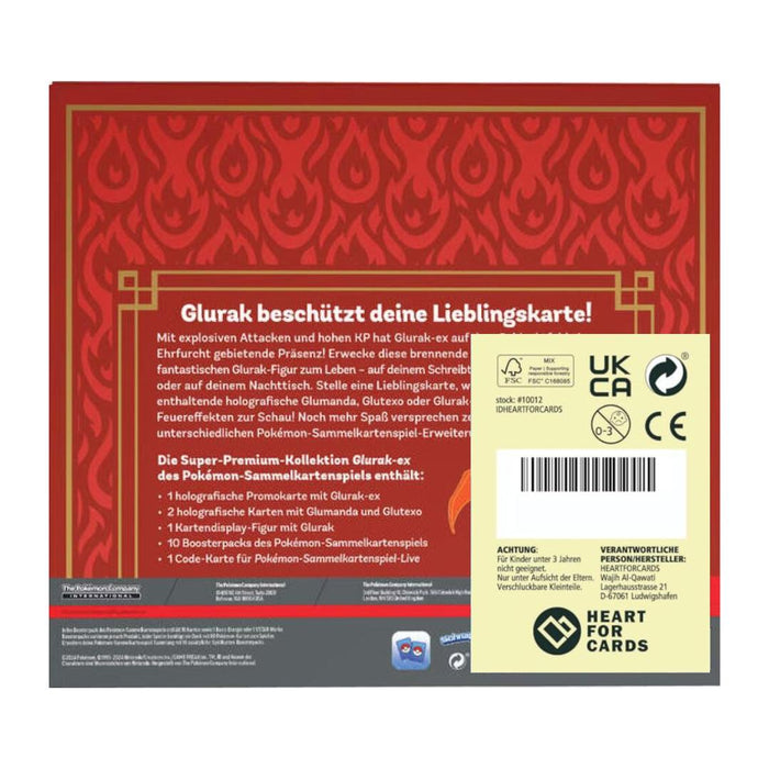 Pokémon Glurak CHARlZARD EX Super Premium Kollektion (DE) – 10 Boosterpacks, Exklusive Glurak-Figur & Holo-Karten – Limitierte Edition