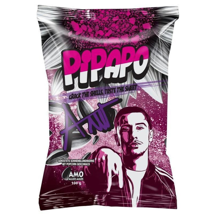 AMO PiPAPO Sonnenblumenkerne Special Edition – 5 Sorten im Set | Gold Herbs, Salzig, Natur, Taco & Popcorn | je 100g