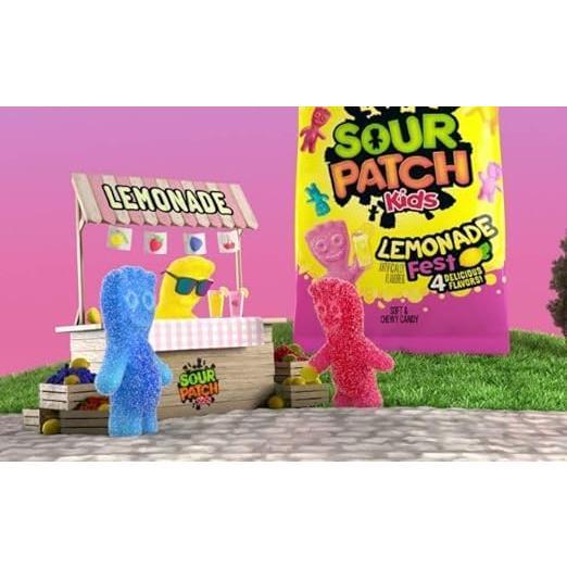 3er Sour Patch Überraschungspaket Saure Gummibärchen – 3×102 g Beutel | 10 mögliche Sorten | Extra sauer & fruchtig