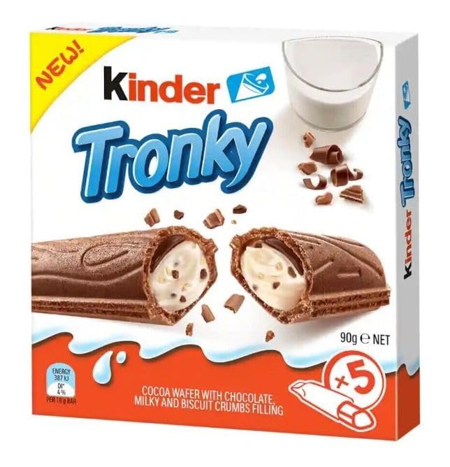 Kinder Creamy + Kinder Crispy Schoko Bons Groß 67g & Kinder Tronky