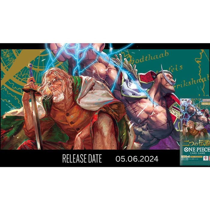 One Piece Card Game - Two Legends Booster Box OP-08 - Display mit 24 Booster-Packs a 6 Karten - Japanisch + Heartforcards® Versandschutz