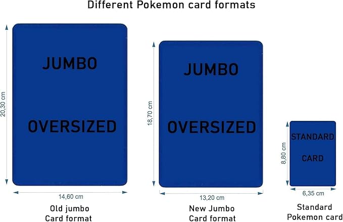 2er-Pack XXL-Format Offizielle Pokémon Jumbo-Karten (Englisch) – Zufällige Rarität (V/VMAX/GX/Holo)