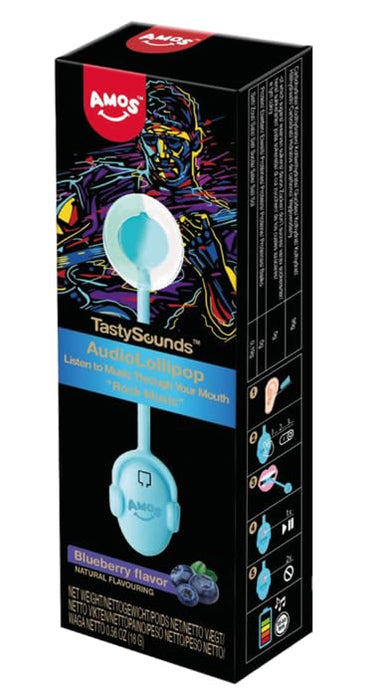 Amos Audio Lollipops | Essbarer Musik-Spaß in verschiedenen Sorten | Süße Überraschung mit einzigartigem Erlebnis