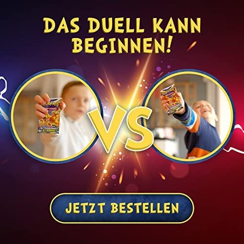 Pokémon MEGA Geschenk Paket | 1 große zufällige Tin Box mit 100 zufälligen Karten | 1 V Karte | 65 Hüllen | 10 Codes | 20 Holo Karten & Zubehör