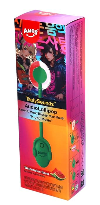 Amos Audio Lollipops | Essbarer Musik-Spaß in verschiedenen Sorten | Süße Überraschung mit einzigartigem Erlebnis