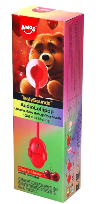 Amos Audio Lollipops | Essbarer Musik-Spaß in verschiedenen Sorten | Süße Überraschung mit einzigartigem Erlebnis