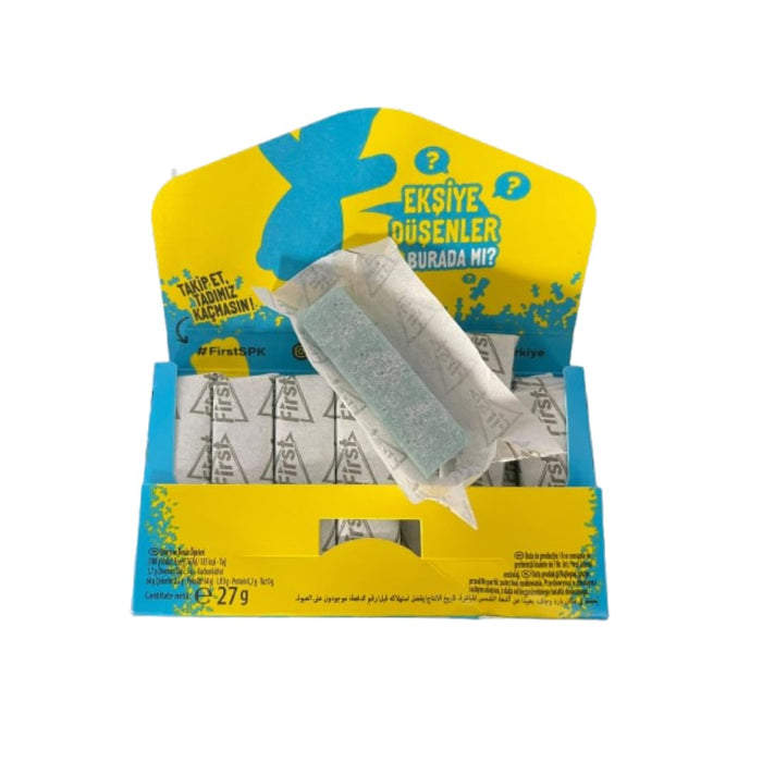 First Sour Kids Kaugummi Blue Raspberry Blaue Himbeere Zuckerfrei Sauer Süß (1 Stück)