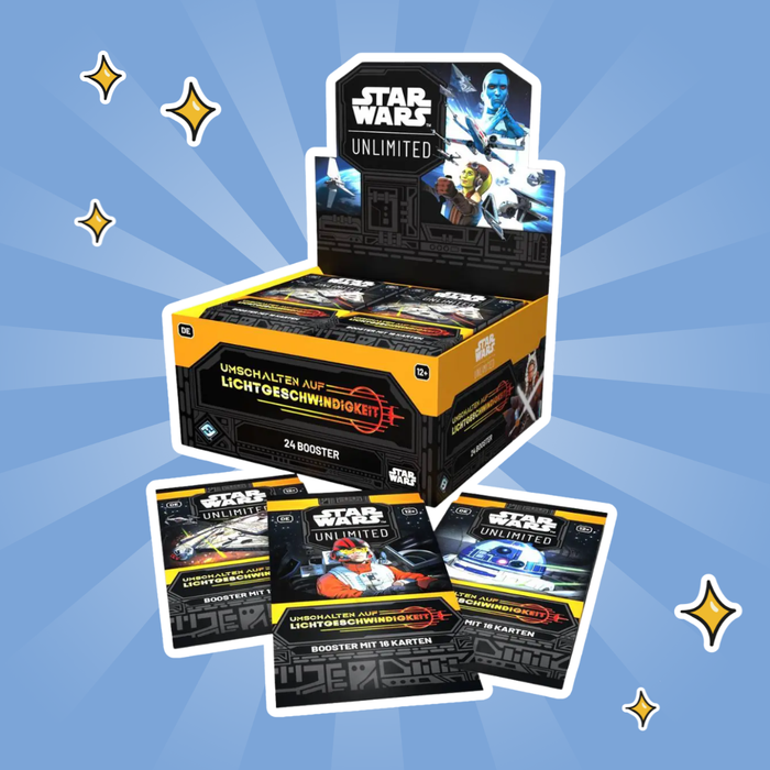 Star Wars: Unlimited – Umschalten auf Lichtgeschwindigkeit – Display (Deutsch) – Booster-Display für Sammelkartenspiel