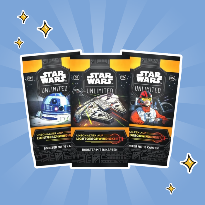 Star Wars: Unlimited – Umschalten auf Lichtgeschwindigkeit – Display (Deutsch) – Booster-Display für Sammelkartenspiel