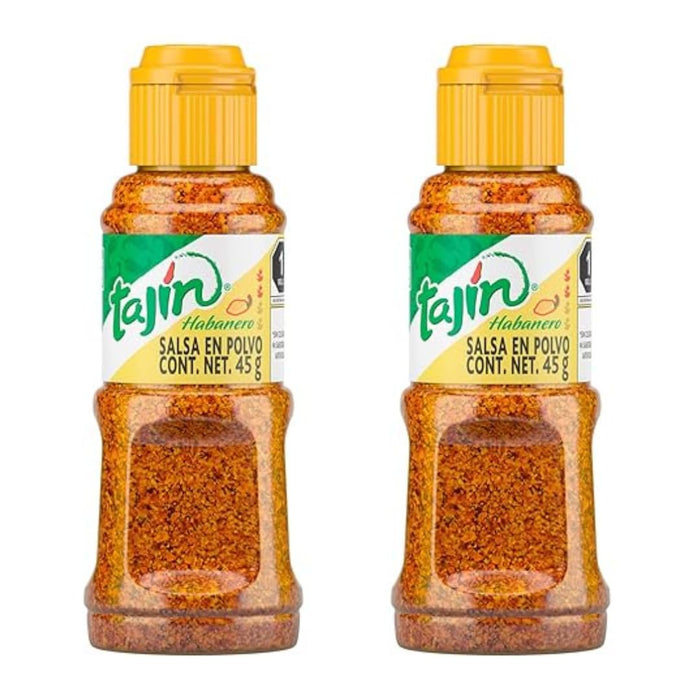 2x45g Tajin Habanero Fruit and Snack Seasoning - Extra Hot 1.6oz - Gewürzmischung : sehr scharf