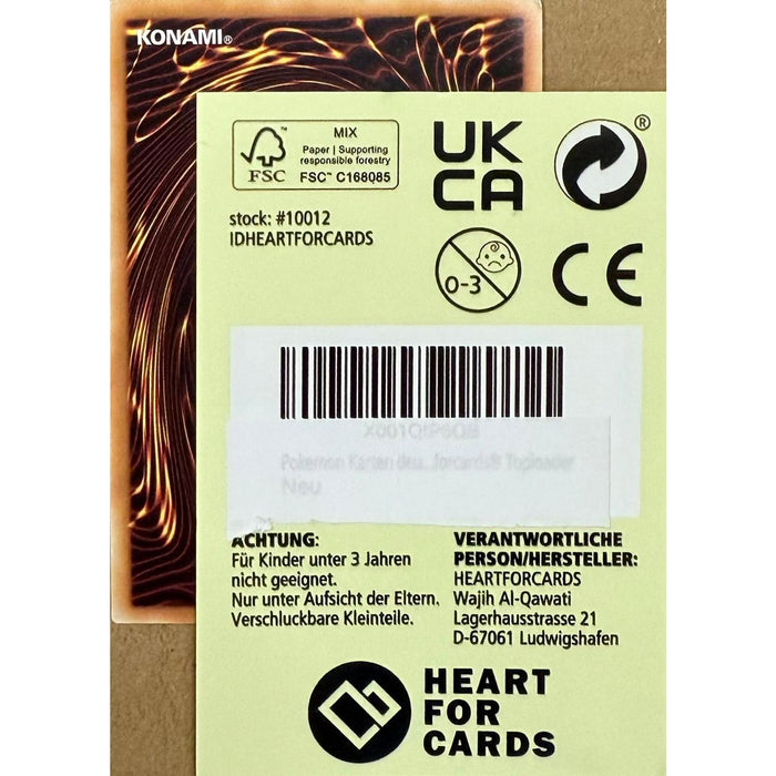 Yugioh Kartenset mit 100 Karten DEUTSCH (85 Commons - 10 rares - 5 Holos) - mit möglichen Magiern oder Drachen + 1 zufälligen aktuellen Booster in erster Edition + Heartforcards®Versandschutz