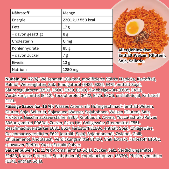 40er Samyang Extra Hot Chicken Instant Nudeln – 40x130g, Extrem Scharf, 1 Karton