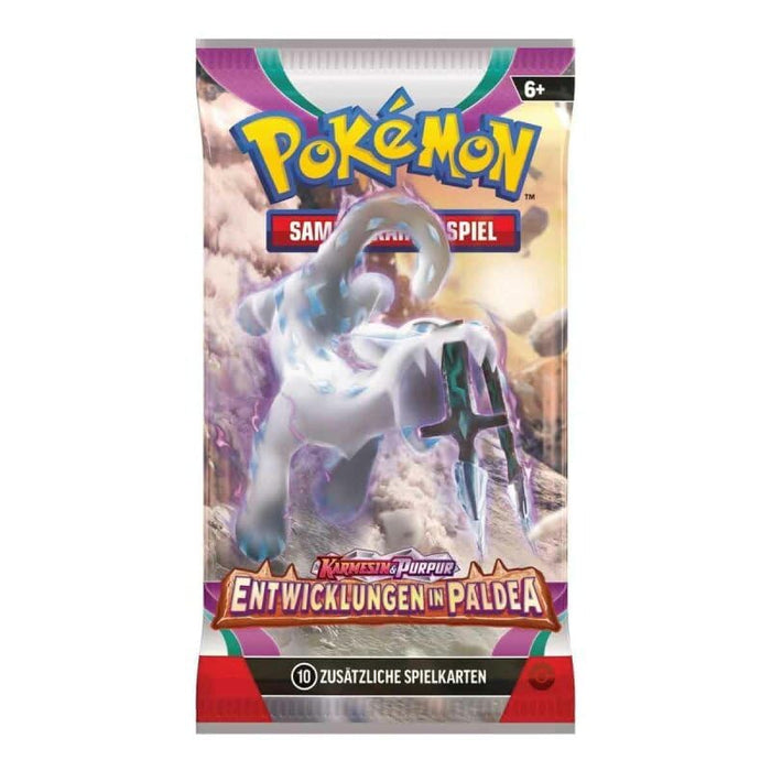 Pokémon TCG – Entwicklungen in Paldea (SV02) | Booster | Deutsch | 10 Karten