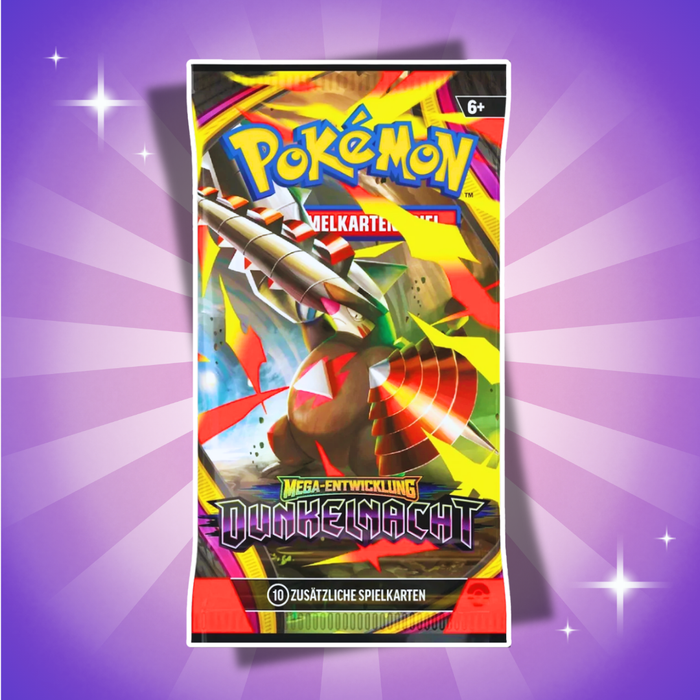 Pokémon Mega-Entwicklung: Dunkelnacht Booster Box Display Deutsch – 36 Booster Packs mit je 10 Karten