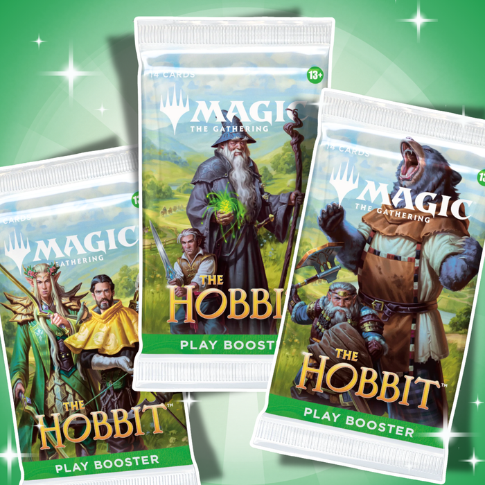 3x Magic: The Gathering The Hobbit Play Booster Englisch – 3 Boosterpacks mit je 14 Karten