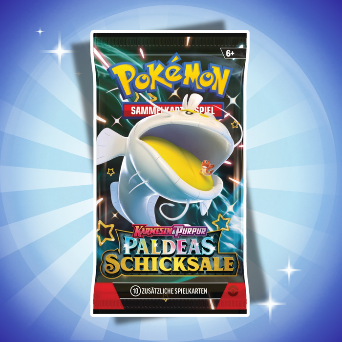 Pokémon Paldeas Schicksale Booster Bundle Display Deutsch – 10 Bundles, 60 Booster