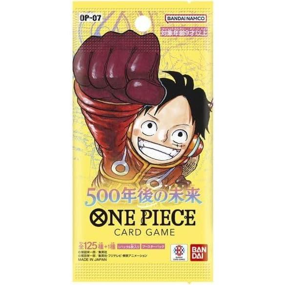 OP-07 500 Years in the Future – One Piece Card Game Booster Box Display (24 Packs à 6 Karten, Japanische Version) + Heartforcards® Versandschutz