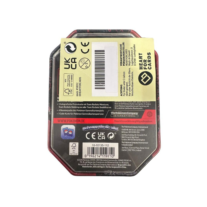 Pokémon TCG – Tin #121 Koraidon-ex | Schlagkräftige Legenden | Deutsch | 1 Holo-Promokarte & 4 Boosterpacks & Code-Karte